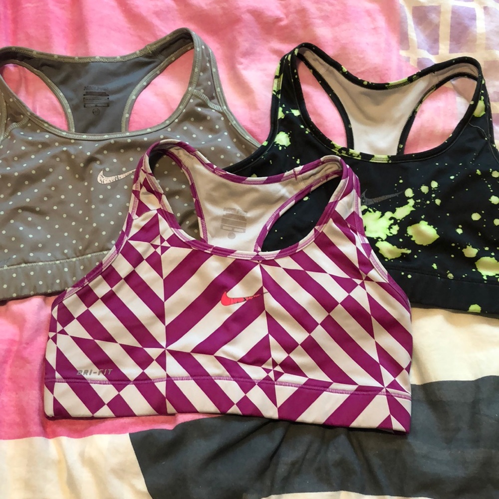 Nike printed sports bras!